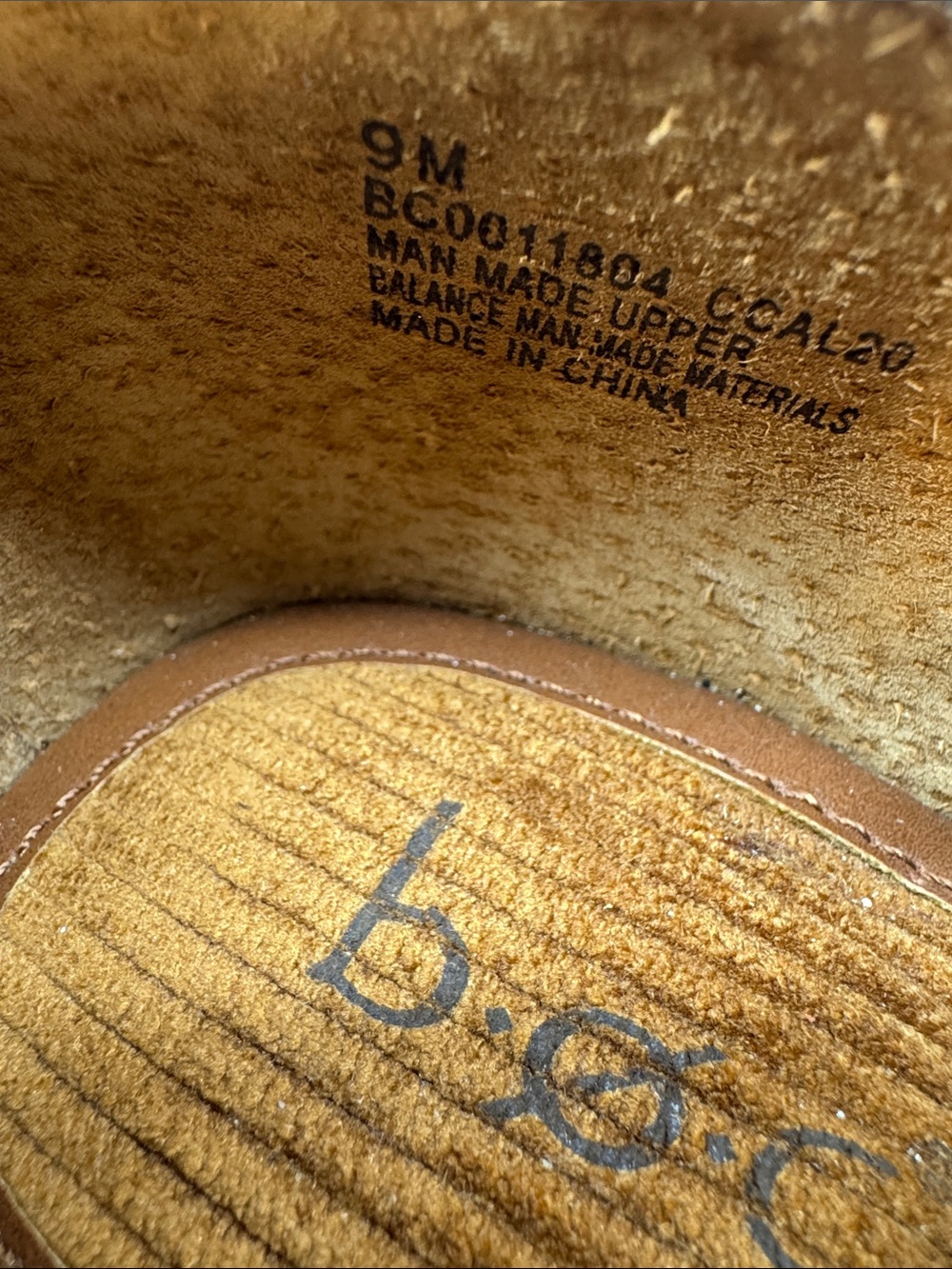 b.o.c. Navy Perforated Leather Clog Mules - Picture 5 of 7